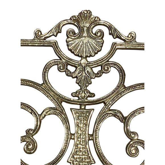 Restoration Light Fixtures Antique Italian Brass Ornate Lamp Chandelier Part Pan - Picture 3 of 5